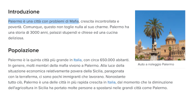 "Palermo è una citta con problemi di Mafia", parola di EasyTerra